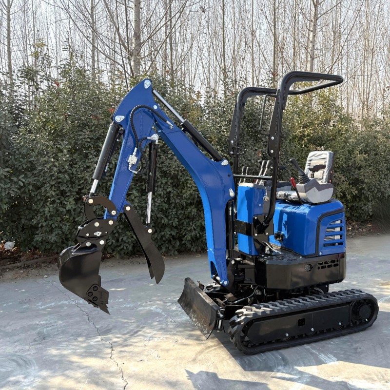 Miniexcavadora con giro de cola cero