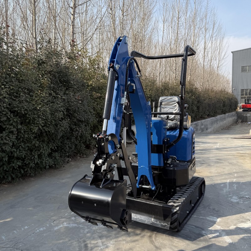 Miniexcavadora con giro de cola cero