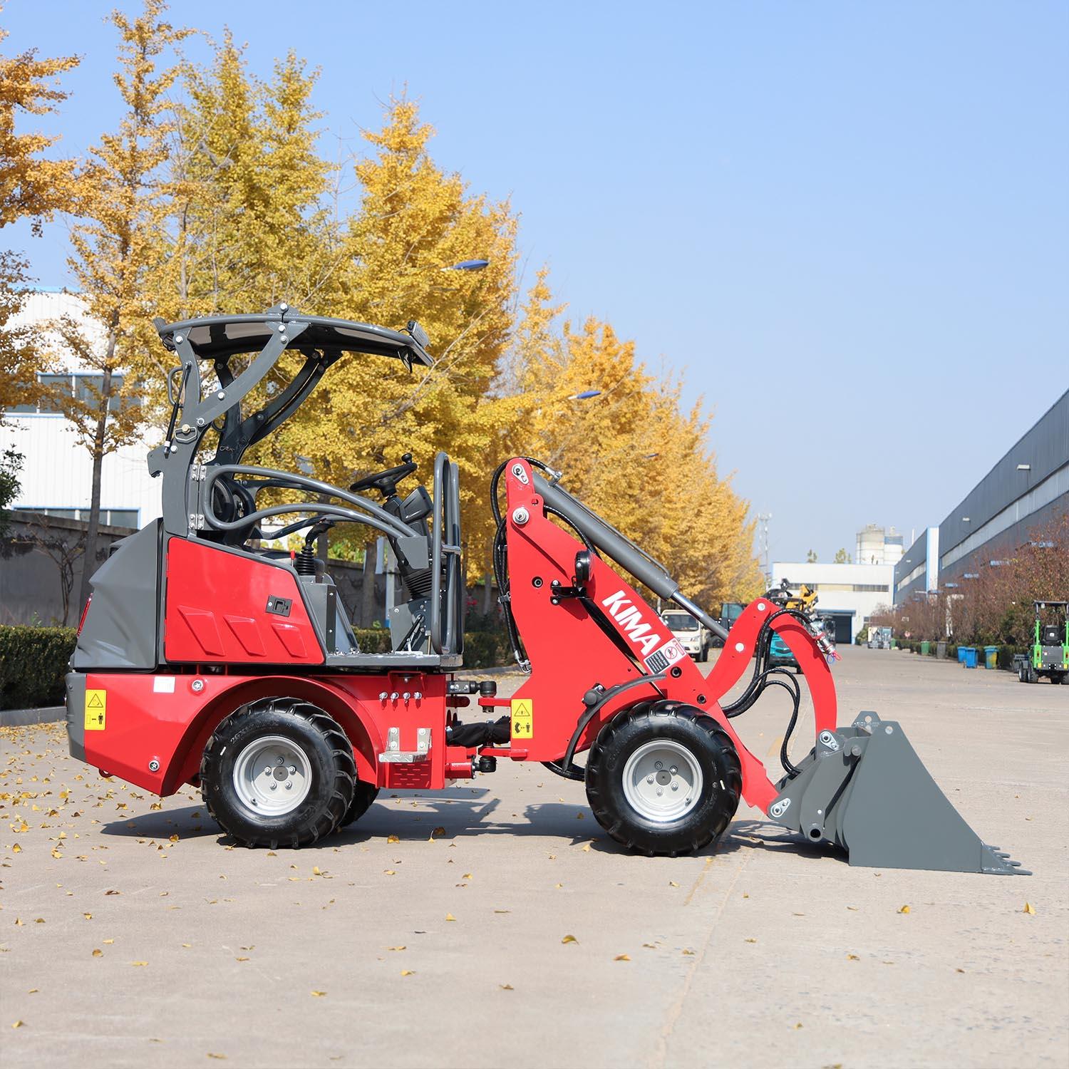 Cargadora compacta de ruedas de 1000 kg