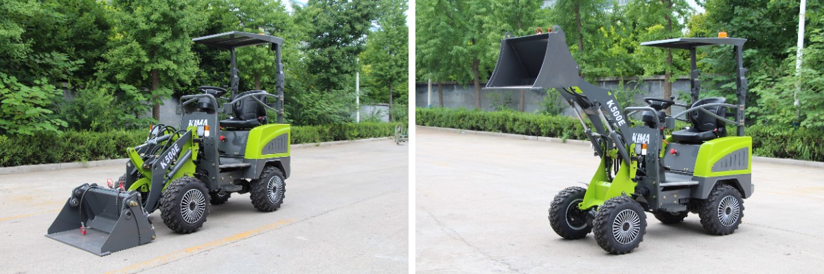 Mini chargeuse sur roues électrique