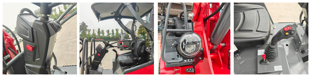 Cargadora compacta de ruedas de 1000 kg